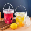 Clear Plastic Cups with Lids & Straws – Sturdy, Reusable & Leak-Proof