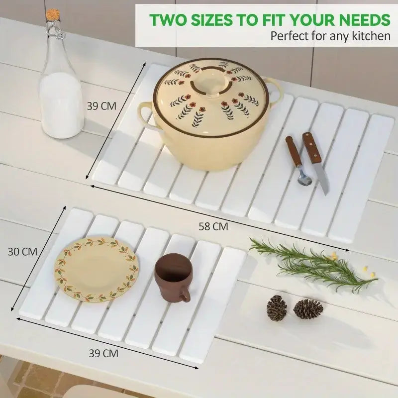 24x16" Diatomite Dish Drying Mat – Super Absorbent, Heat Resistant, Eco-Friendly