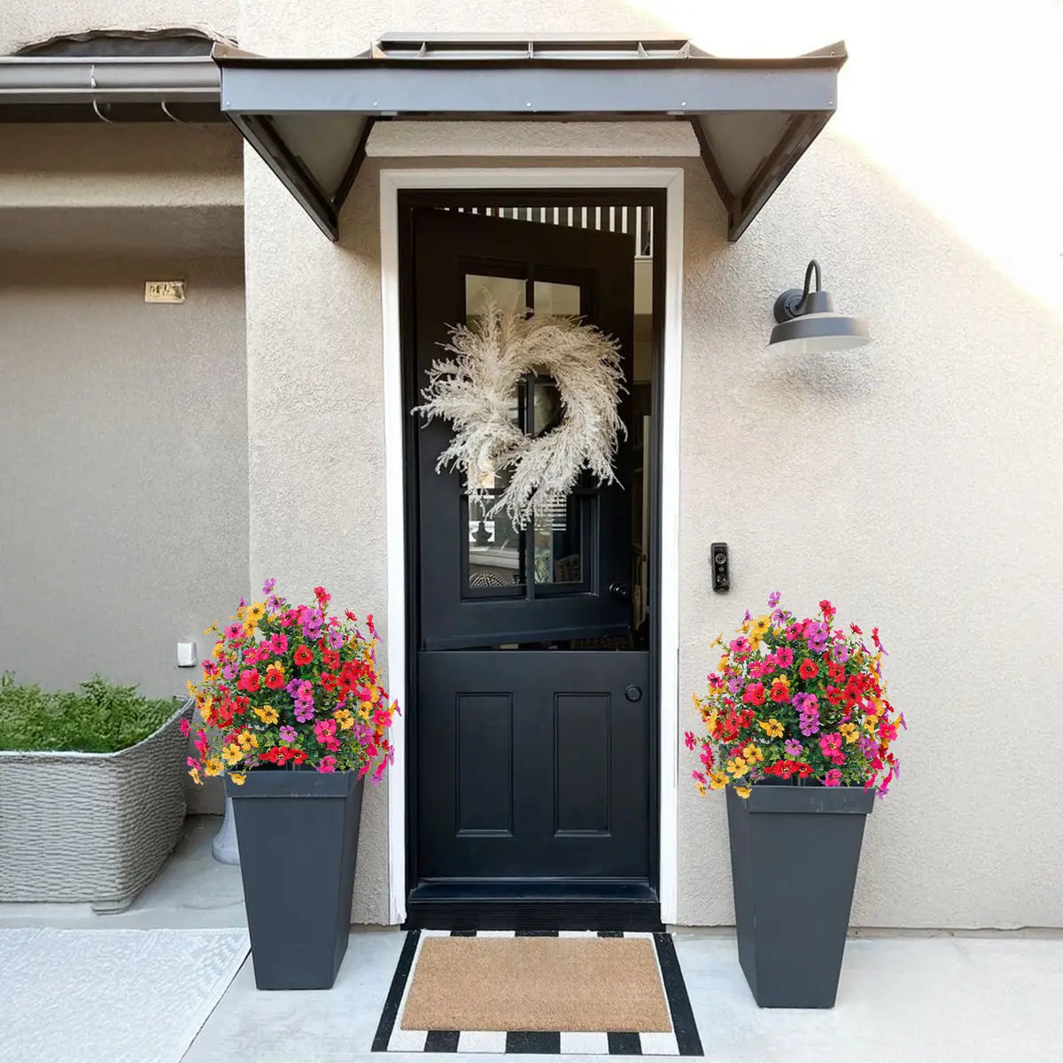 🌺Mother's day gift🌺🔥Artificial Violet Rose Bushes – UV-Resistant Outdoor Decor, No Watering Needed