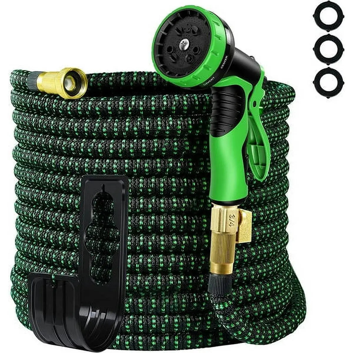 Expandable Garden Hose 75/100/150FT – 4-Layer Latex Core & Brass Fittings 🌱🚿