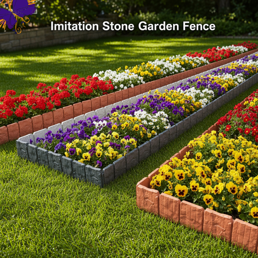 Imitation Stone Garden Edging – Flexible & Tool-Free 🌿🪨