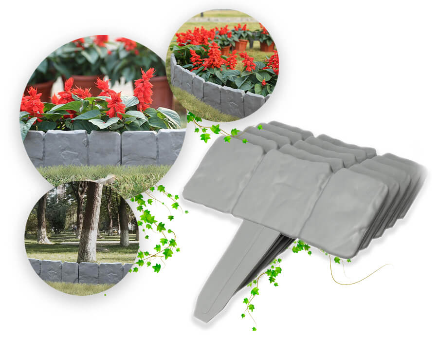 Imitation Stone Garden Edging – Flexible & Tool-Free 🌿🪨