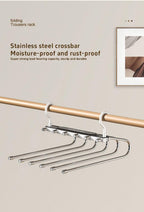 6 Layer Pants Hanger Space Saving Closet Organizer with 50mm Wide Spacing