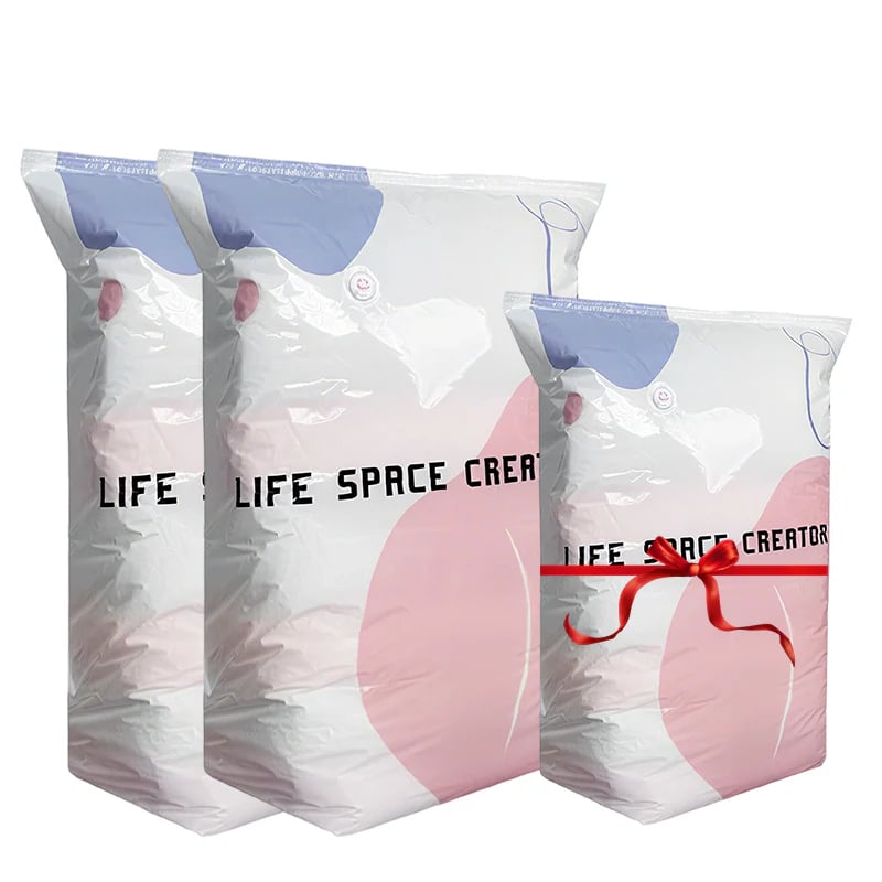 No‑Pump Vacuum Storage Bags – 3‑Second Compression, 80% Space Saved 🧳💨