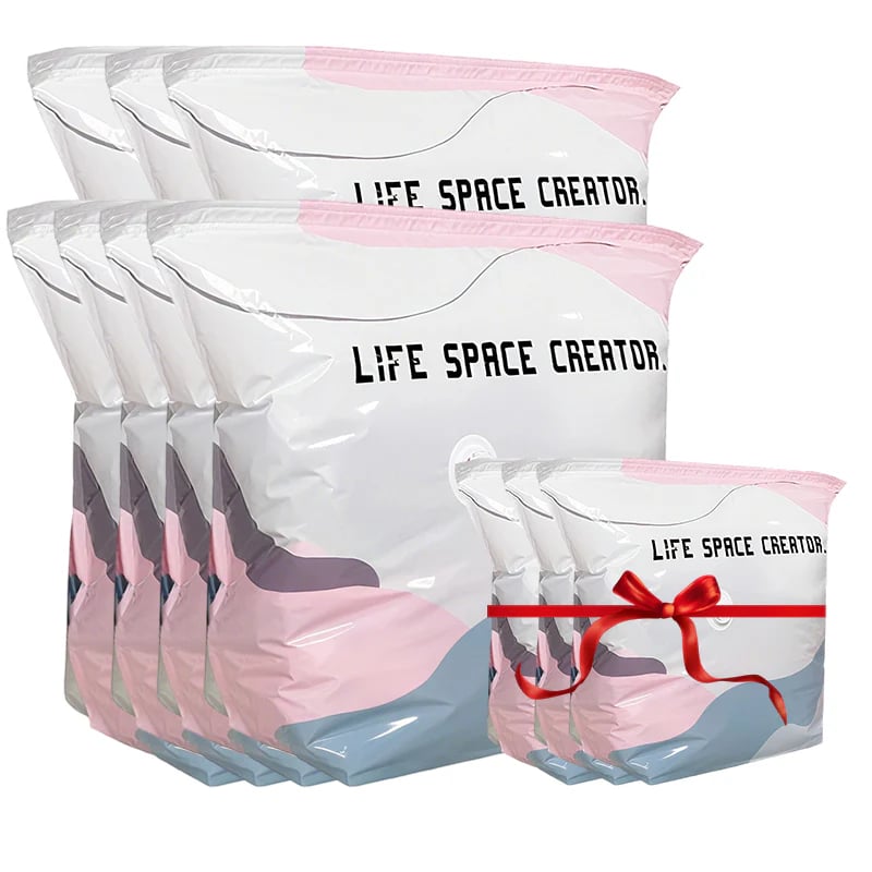 No‑Pump Vacuum Storage Bags – 3‑Second Compression, 80% Space Saved 🧳💨