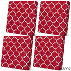 Stretch Patio Cushion Covers – Navy Trellis, Splash-Resistant 🛋️🌊