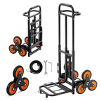 Stair Climbing Cart – 260 lb Capacity, Foldable with Telescoping Handle & 6 Mute Wheels