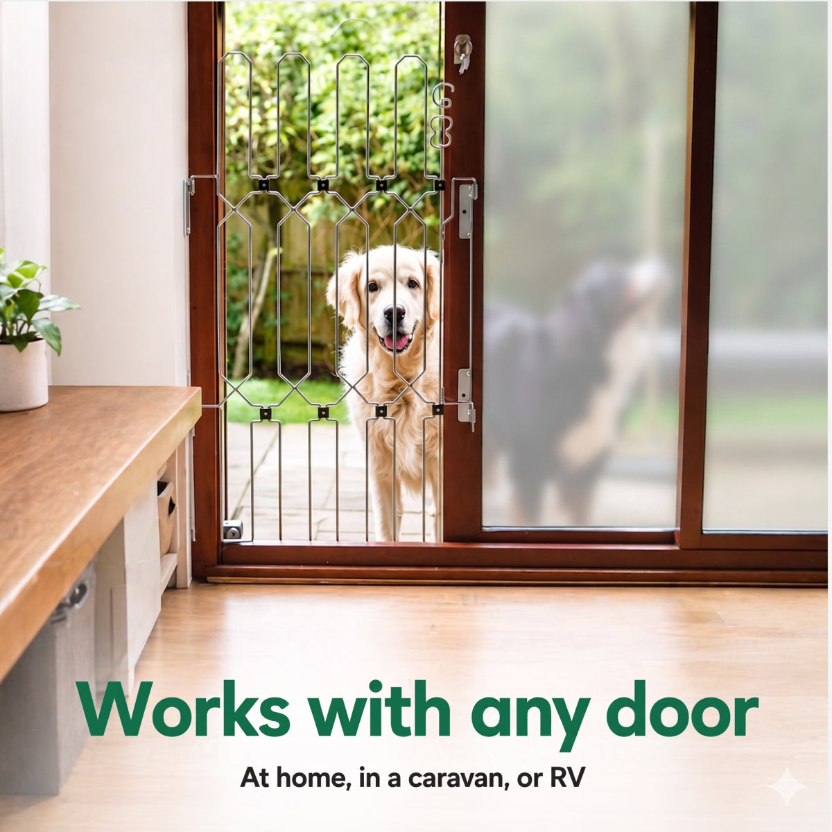 47" Steel Pet Gate – No-Drill 3M Adhesive, Fits Doors & Stairs 🐾🚪