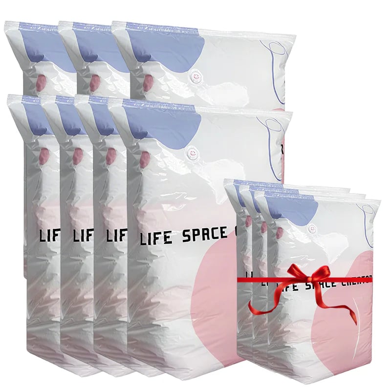 No‑Pump Vacuum Storage Bags – 3‑Second Compression, 80% Space Saved 🧳💨