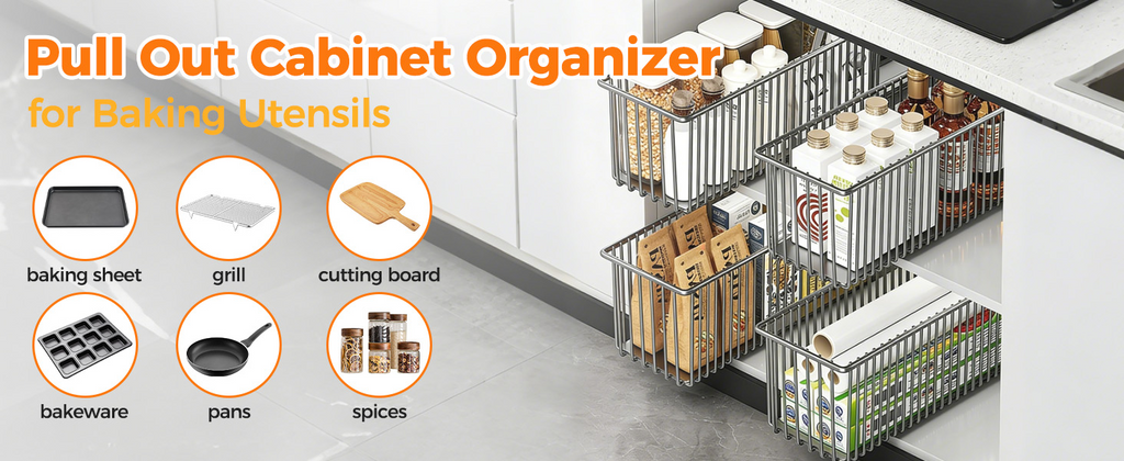 Under Sink Organizer with Sliding Drawer – 16" Deep Shelf 🚪🗂️
