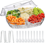 Ice Chilled Dip Bowl Set – 2‑Pack, Stainless Steel + Acrylic 🧊🥣