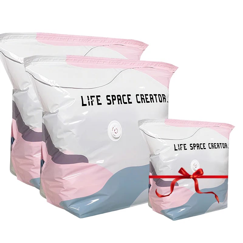 No‑Pump Vacuum Storage Bags – 3‑Second Compression, 80% Space Saved 🧳💨