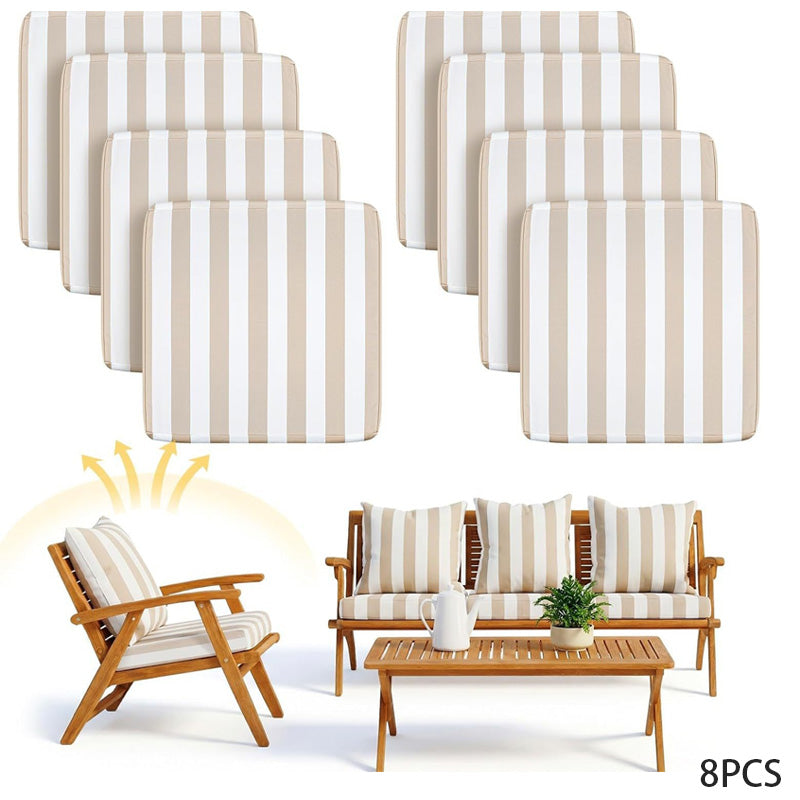 Stretch Patio Cushion Covers – Navy Trellis, Splash-Resistant 🛋️🌊