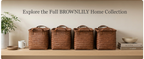 Handwoven Wicker Storage Baskets – Set of 4&8, Vegan Leather Handles 🧺