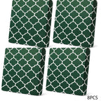 Stretch Patio Cushion Covers – Navy Trellis, Splash-Resistant 🛋️🌊