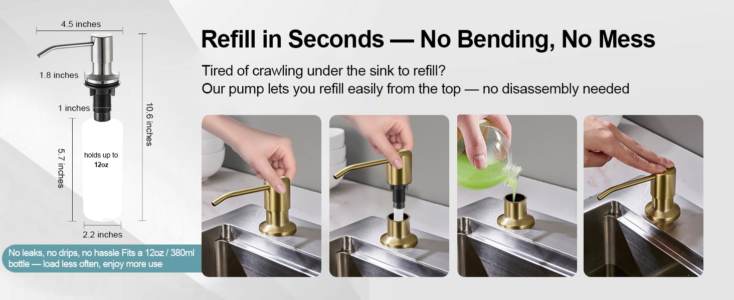 Brushed Nickel Pull-Down Kitchen Faucet – Single Handle, Compact Design