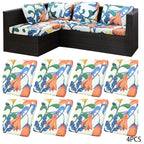 Stretch Patio Cushion Covers – Navy Trellis, Splash-Resistant 🛋️🌊
