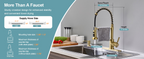 Brushed Nickel Pull-Down Kitchen Faucet – Single Handle, Compact Design