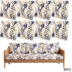 Stretch Patio Cushion Covers – Navy Trellis, Splash-Resistant 🛋️🌊
