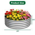 Galvanized Raised Garden Bed – Round Metal Planter Box for Vegetables, Flowers & Fruits