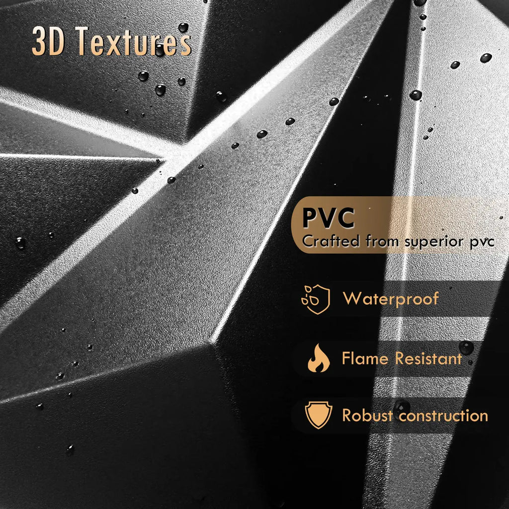 3D PVC Wall Panels – Diamond Texture Peel &Stick Tiles  ✨🧱