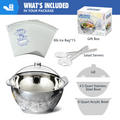 Ice Chilled Dip Bowl Set – 2‑Pack, Stainless Steel + Acrylic 🧊🥣
