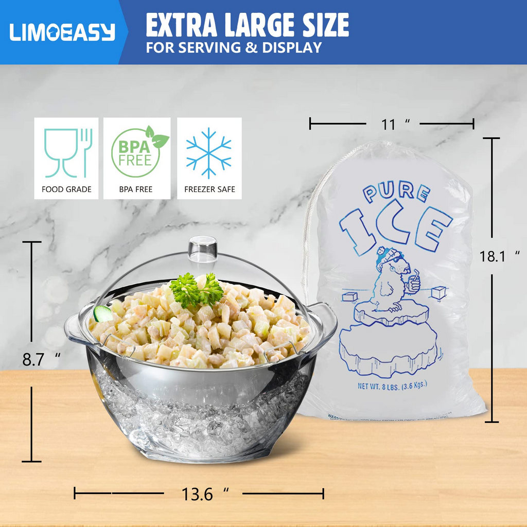 Ice Chilled Dip Bowl Set – 2‑Pack, Stainless Steel + Acrylic 🧊🥣