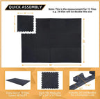 Extra-Thick EVA Foam Floor Tiles – 12″ &24″ Interlocking Mats 🧘🟦