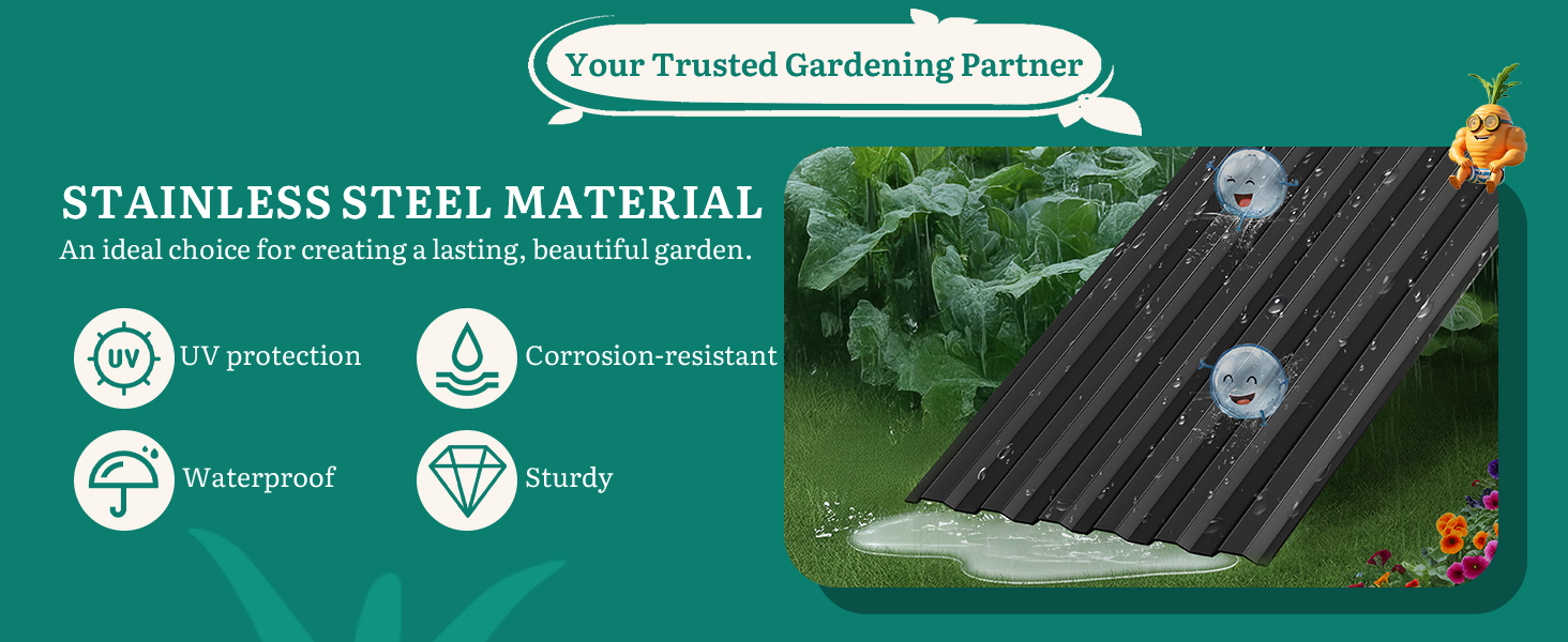 Raised Garden Bed Kit (with Gloves & Tension Bar)   🌱🛠️