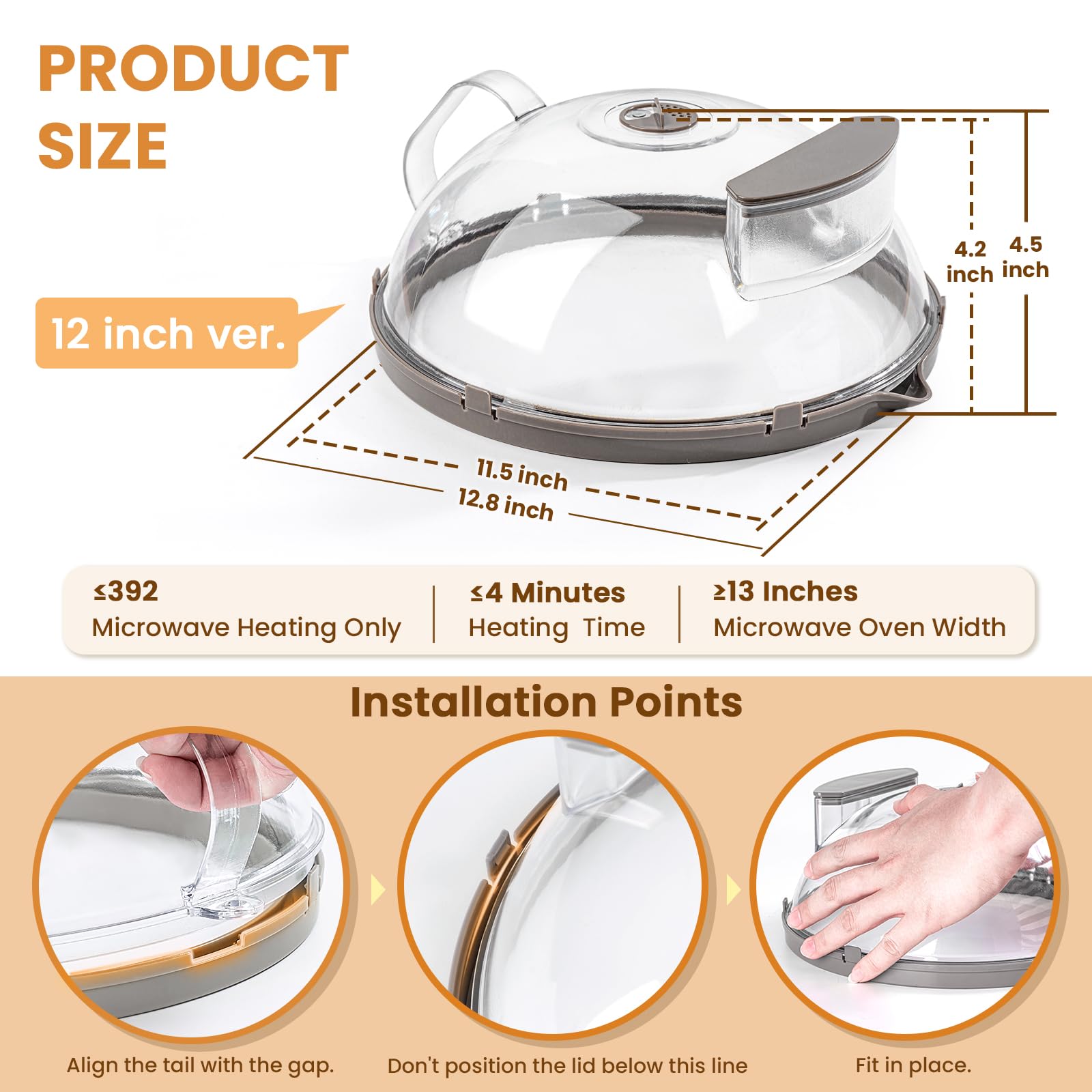 Gracenal Microwave Splatter Cover – Cleaner, Faster, Smarter Heating 🍲✨