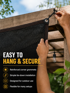 Sun Shade Net – 70-90% UV Block, Reinforced Grommets ☀️🏘️