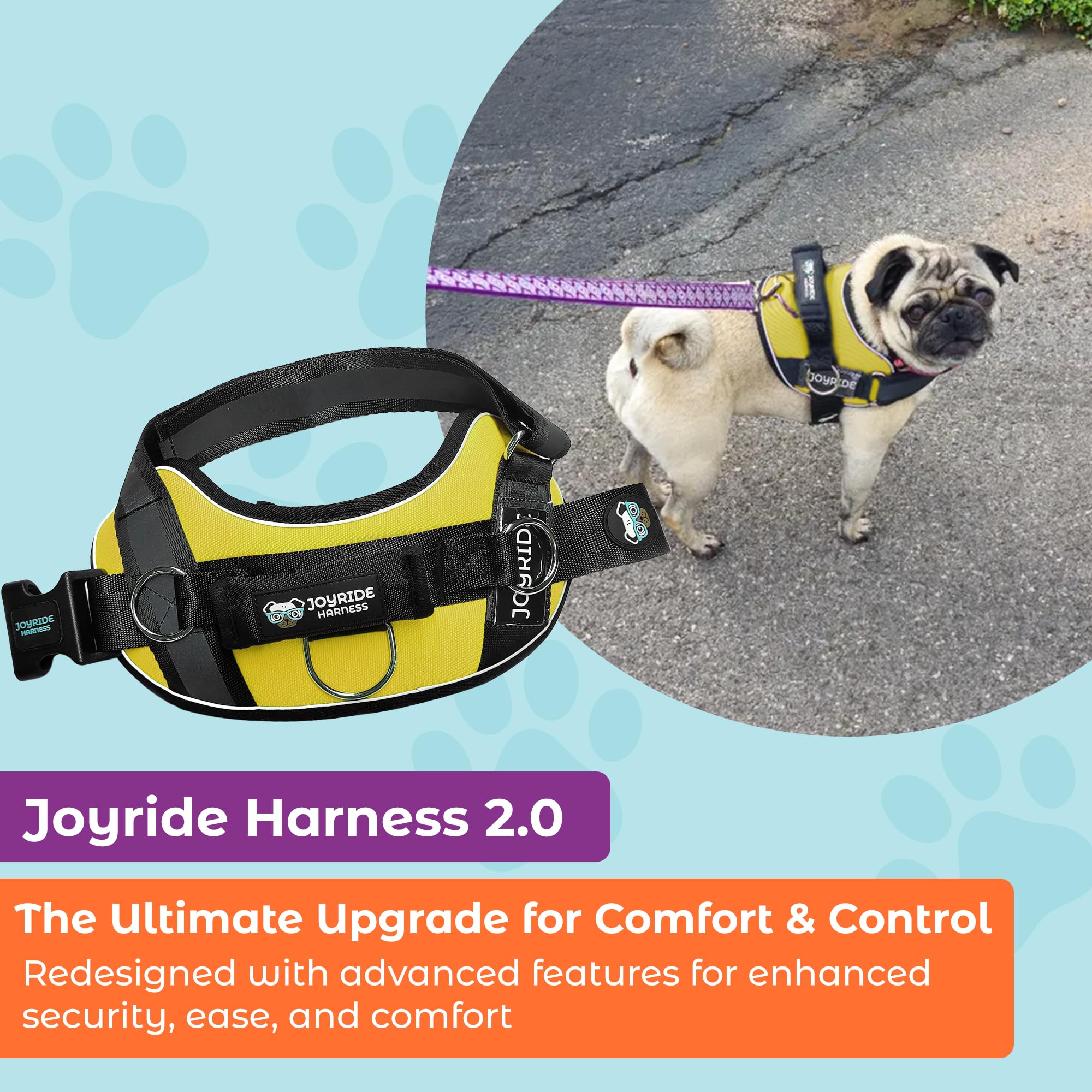 🐕Buy 1, get 1 free!🔥No-Pull Dog Harness with 13 Custom Nametags, Emergency Handle & 360° Reflective Stri
