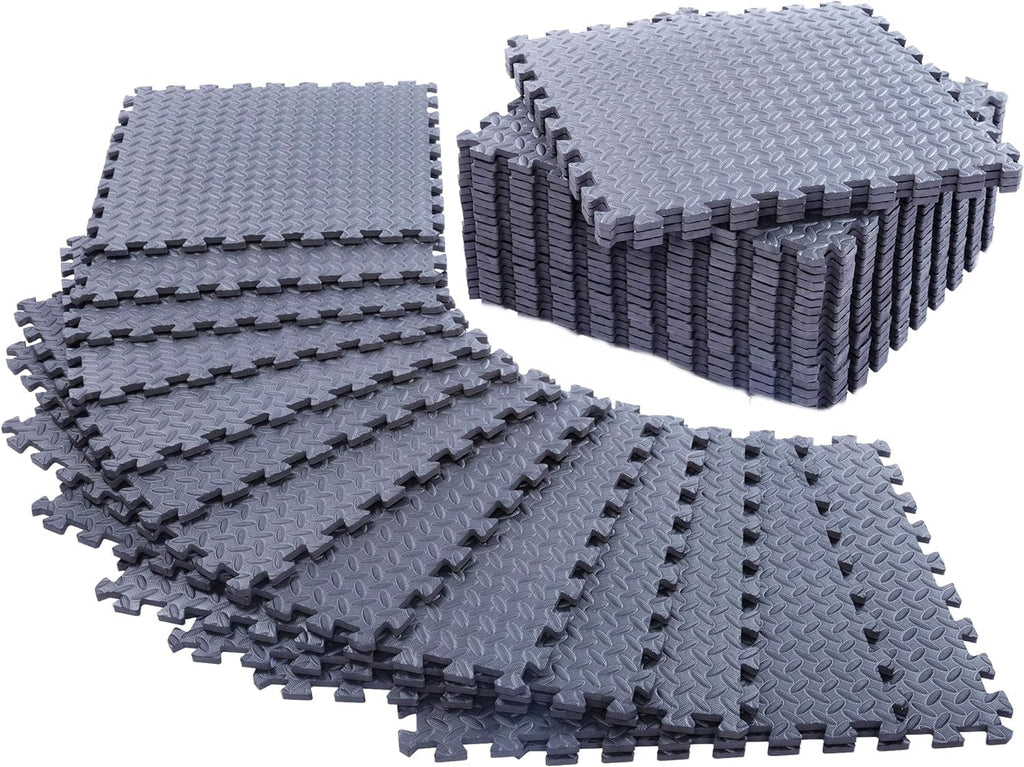 Extra-Thick EVA Foam Floor Tiles – 12″ &24″ Interlocking Mats 🧘🟦