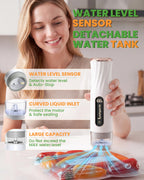 Handheld Vacuum Sealer with Visible Water Tank – 5X Food Freshness, Includes 30 Reusable Bags