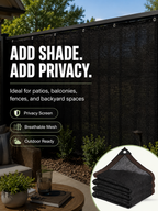 Sun Shade Net – 70-90% UV Block, Reinforced Grommets ☀️🏘️