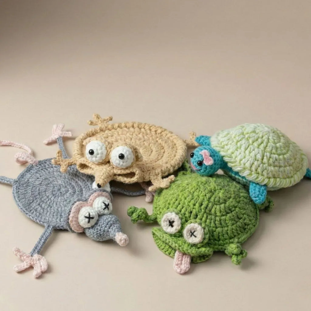 8 in1 derpy friends coaster crochet pattern