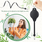 Retractable Pulley Plant Hanger – Easy Lift for 10kg Baskets 🌿🪂
