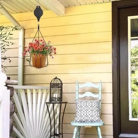 Retractable Pulley Plant Hanger – Easy Lift for 10kg Baskets 🌿🪂