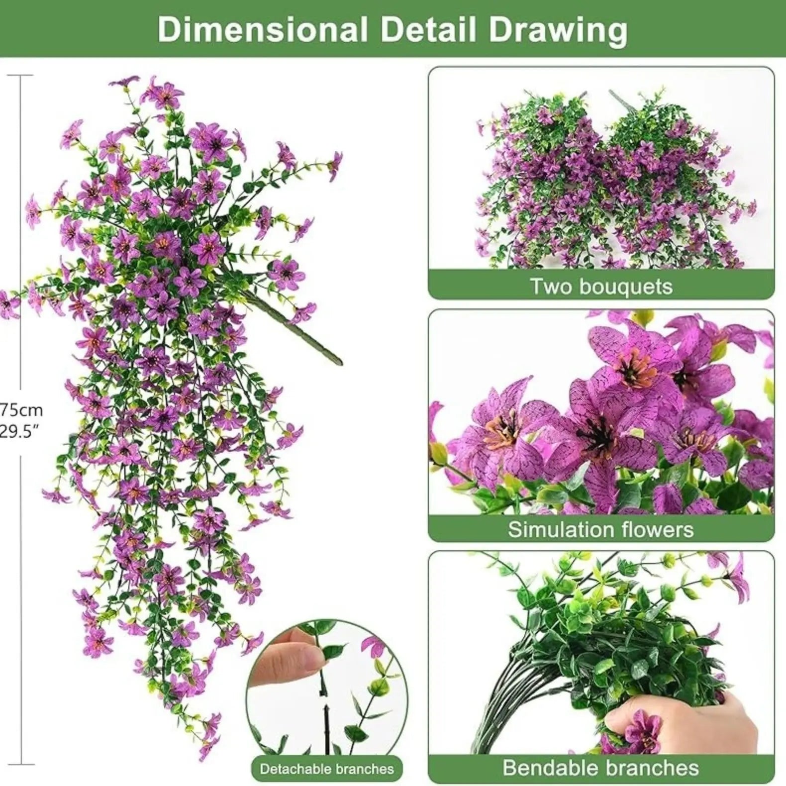 12-Pack Faux Orchid Plants – UV Resistant, No Maintenance 🌸