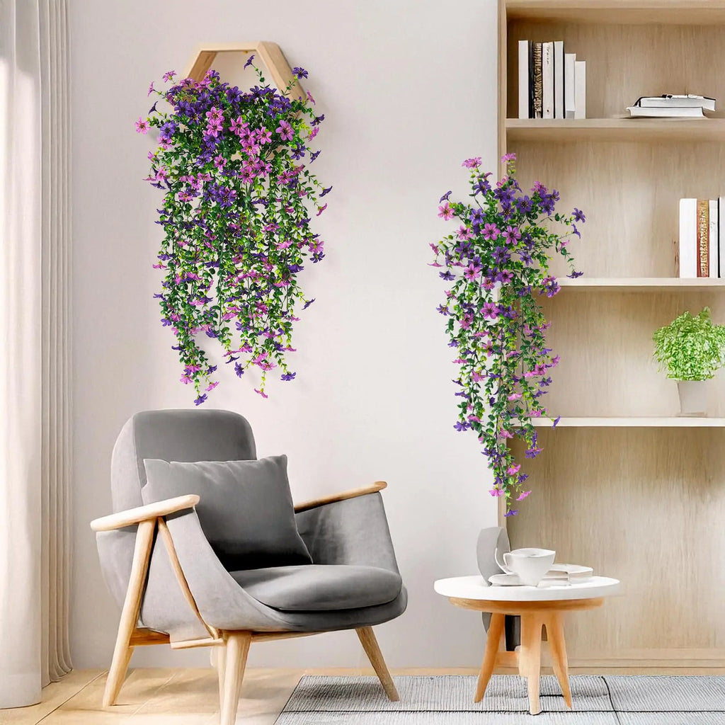 12-Pack Faux Orchid Plants – UV Resistant, No Maintenance 🌸