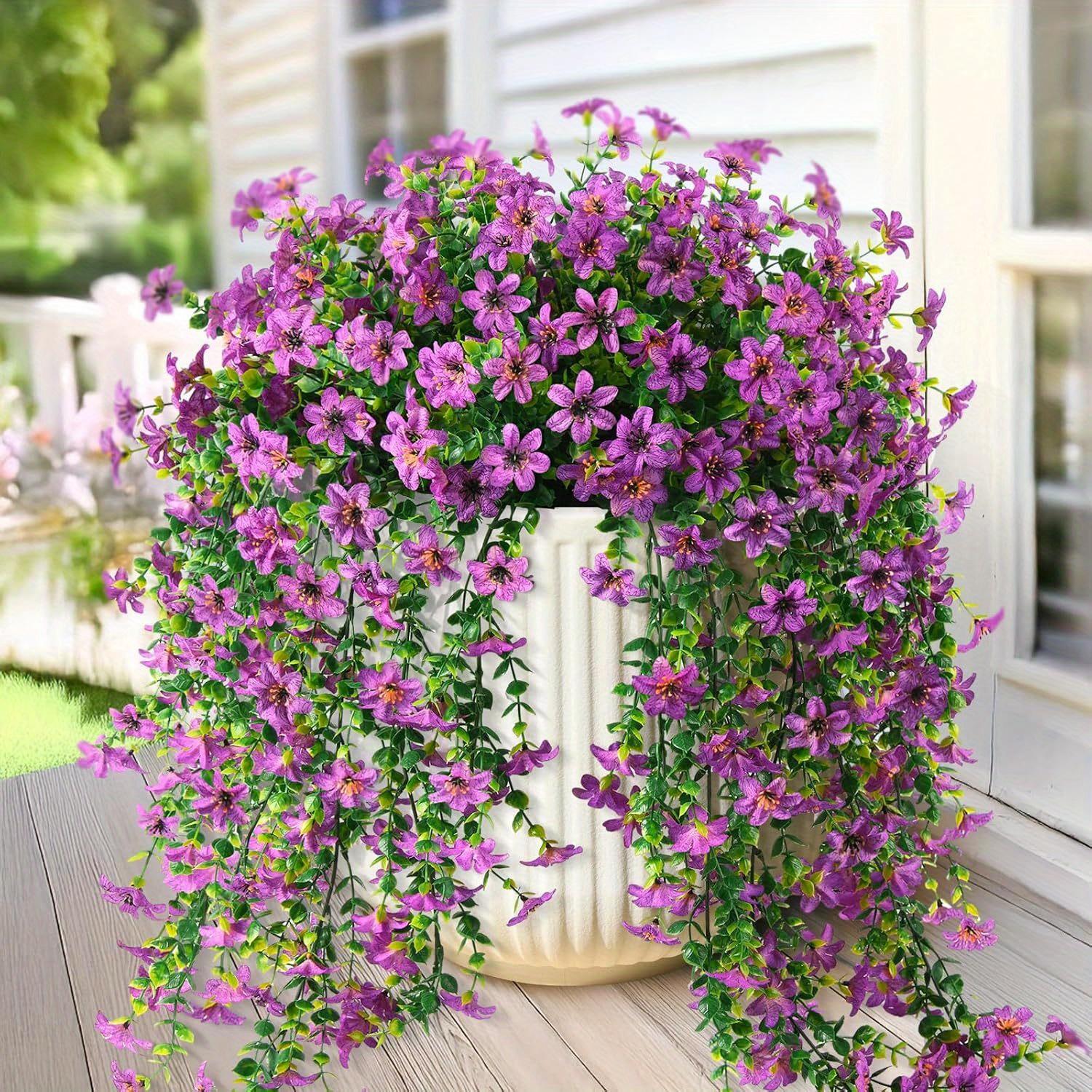 12-Pack Faux Orchid Plants – UV Resistant, No Maintenance 🌸