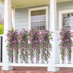 12-Pack Faux Orchid Plants – UV Resistant, No Maintenance 🌸