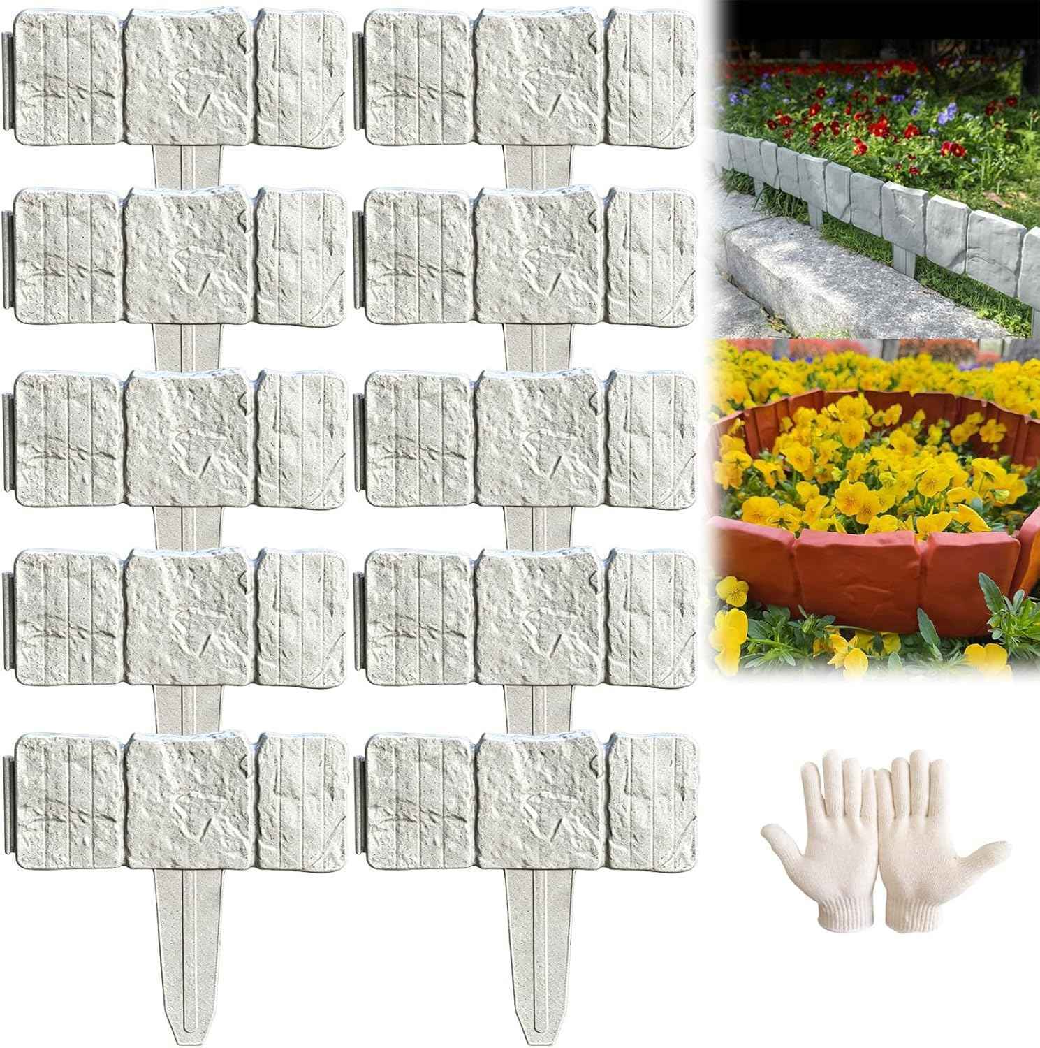 Imitation Stone Garden Edging – Flexible & Tool-Free 🌿🪨