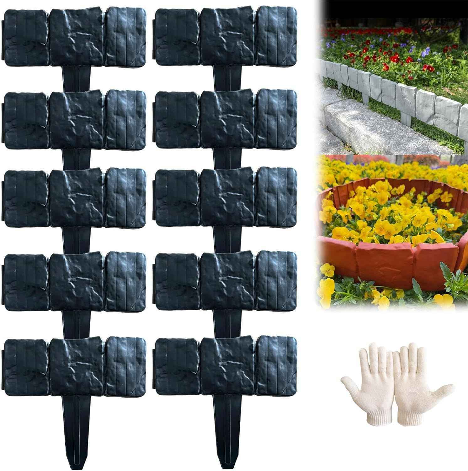 Imitation Stone Garden Edging – Flexible & Tool-Free 🌿🪨