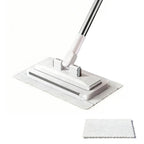 Disposable Mop, Hands-Free Floor Mop with Clamp, Dry Wet Use Dust Mop for Hardwood & Tile