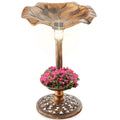 Solar Bird Bath with Planter – Glows at Night, Blooms by Day 🌙🌸