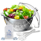 Ice Chilled Dip Bowl Set – 2‑Pack, Stainless Steel + Acrylic 🧊🥣