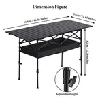 ⛰️Limited-time 50% discount⏰Foldable Height-Adjustable Camping Table with Storage Bag