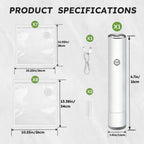 Portable Food Vacuum Sealer with 30 Bags – Keep Food Fresh On the Go