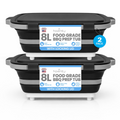 Collapsible BBQ Prep Tub with Cutting Board Lid – Foldable &Portable 🍖🧊